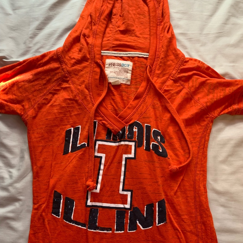 University of Illinois short sleeve hoodie